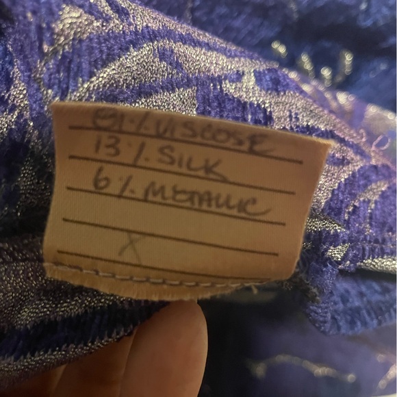 *Rare Vintage Designer Piece* Zonda Nellis Silk Blend Tapestry Kimono Cardigan - Picture 8 of 16